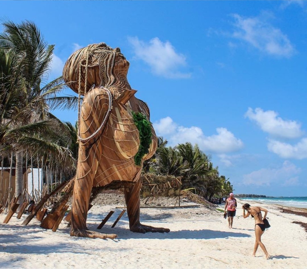 danielpopper's tweet image. ASANA 
Entrance way in Tulum for AWM 2019