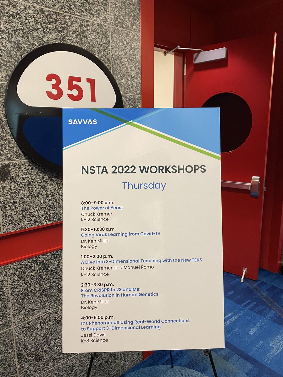 mathscience1107's tweet image. #thescienceofdoing #Nsta2022
Great workshops being offered today at the Savvas Learning room 351C and D