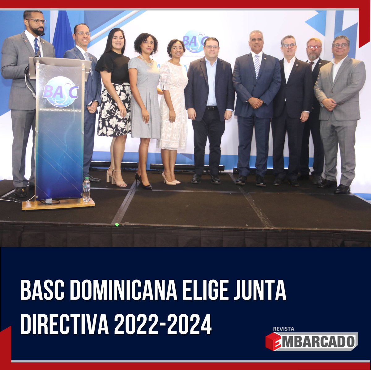 EmbarcadoMag's tweet photo. BASC 2022:

@BascDominicana efectuó su asamblea general extraordinaria y eleccionaria en la cual se determinó que el señor Armando Rivas presidirá la nueva junta directiva para el 2022-2024.

Para más información acceder al enlace en nuestra bio.

#Exportaciones #Seguridad https://t.co/RqrSaGclOg