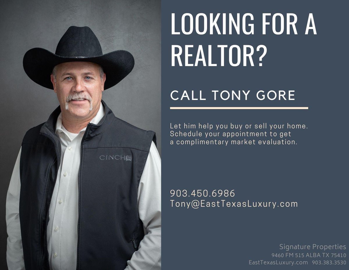 Hang in there...it's almost Fri-yay! 🤠

Here's a post I'm going to ask everyone who sees...to share 🙃 please & thank you! Y'all are the best!

#easttexasrealtor #texasrealtor #sellingandlisting #property  #realestate #tonygore