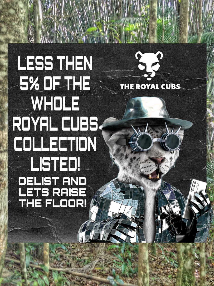 Only 359 🦁 listed overall and just over half of them (199) below mint price.

We are doing fine, guys! 🔥Patience = 🔑

#SpreadTheRoar #NFT #WAGMI #NFTCommunity