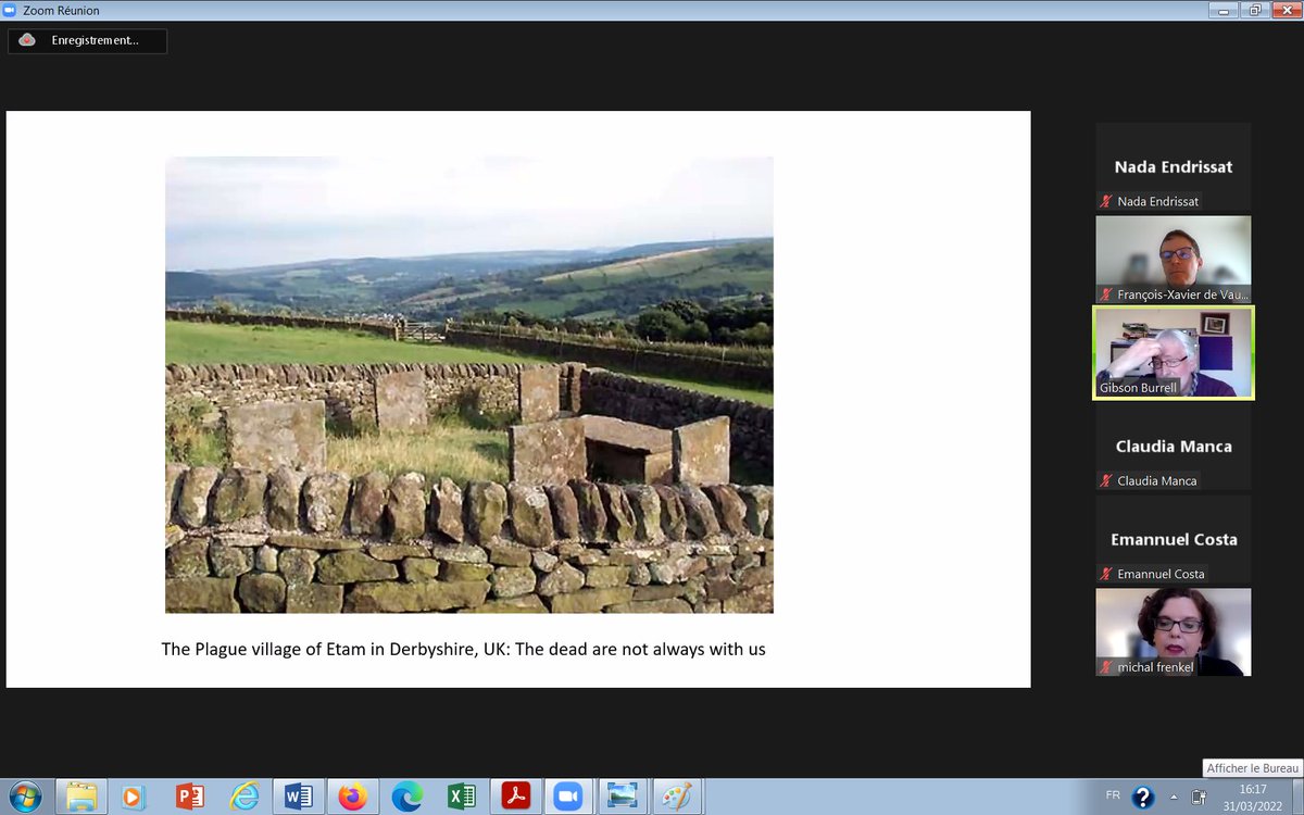 collspaces's tweet photo. Gibson Burrell about "Critical spacing" from the Plague village #RGCSOpenSeminars https://t.co/eyFJOzFyjj