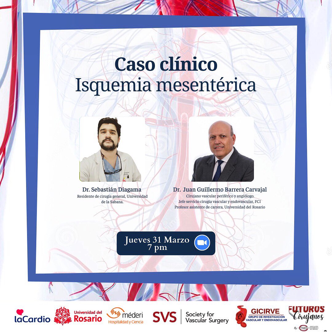 FciVsig's tweet photo. ¡Nuevo caso clínico! El día de hoy a cargo del Dr. Sebastián Diagama ¡Te esperamos! Link en nuestra biografía 💥 https://t.co/pZLrpXL6GP