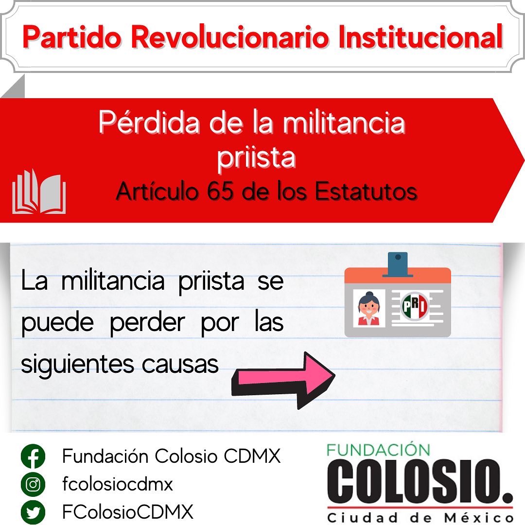 FColosioCDMX's tweet photo. #ColosioTeEnseña
¿Sabes cuáles son las causas que generan la pérdida de la militancia priísta? Aquí te compartimos la respuesta y cuál es el proceso ⬇️   @BetanzosOficial  @TaniaLariosMX  @alitomorenoc @caroviggiano @MonsePCedeno @Luis_GQM @pepemuratmx https://t.co/ROlLBISdzb