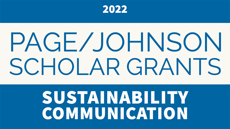 ThePageCenter's tweet image. We are pleased to announce our 2022 Page/Johnson Legacy Scholar research grants on #sustainability communication. Congratulations to all the funded scholars!
bellisario.psu.edu/page-center/ar…