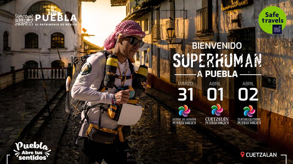 Damos la bienvenida al ultramaratonista Daniel Almanza, quien pasará por los Pueblos Mágicos de Tetela de Ocampo, Cuetzalan y Tlatlauquitepec este 31 de marzo, 01 y 02 de abril de 2022, como parte de su recorrido <a href="/SuperhumanMx/">Superhuman.mx</a>🏃 #PueblaAbreTusSentidos