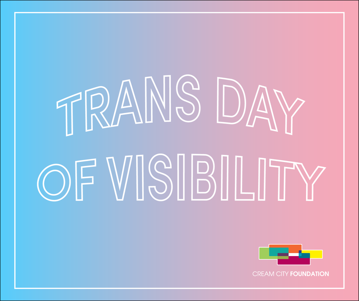 Happy #TransDayOfVisibility from <a href="/CCFMKE/">CreamCityFoundation</a>! Today we honor, uplift and celebrate the trans and non-binary communities around the world! 

#TDOV #lgbt #lgbtq #mke #wisconsin