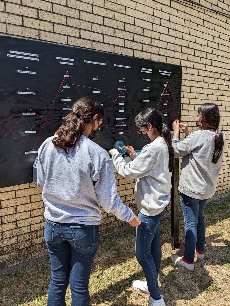 e_m0rin's tweet photo. Our interactive community board is up. Come check it out. The students utilized #socialskills to construct it. #dualobjective #5sensesproject #WeAreIandG @gutiexfer @TravisBarrera10 @PabloRe80583995 https://t.co/4H2GiqD1yn