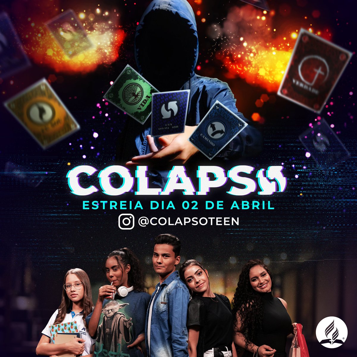 Prepare-se!!! Dia 02 de abril lançamento da série @colapsoteen e dia 09 de abril a live da estreia. Assista no Instagram <a href="/Adventistasapso/">Associação Paulista Sudoeste</a>
