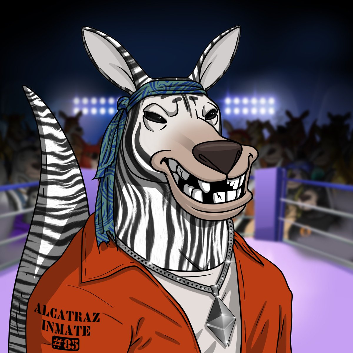 KangFightClub's tweet photo. When the #KangGang bounce onto the blockchain... Be ready to rumble 🥊🏟️

#NFT #NFTproject #NFTcollectors https://t.co/D9Ple21mfl