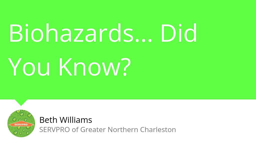 servproofgnc's tweet image. Trained and experienced experts should handle biohazardous cleanup for public and occupational health and safety, and that is exactly what we offer.

Read the full article: Biohazards... Did You Know?
▸ lttr.ai/uboZ

#BiohazardCleanup #DorchesterCountyClean