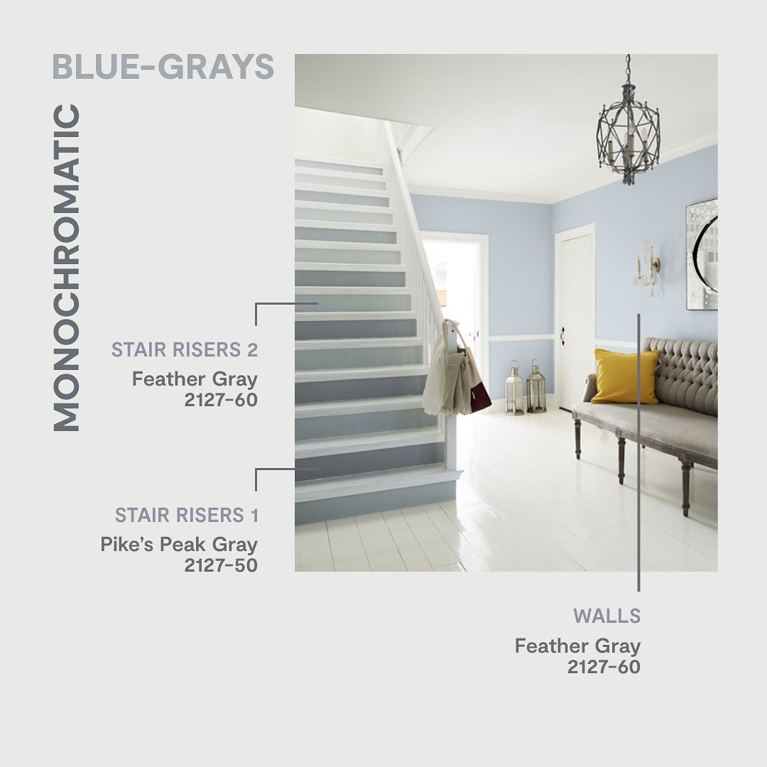 Elevate your space with a #monochromatic color scheme—the creative combination of different shades in the same hue. A monochromatic paint color palette creates drama and dimension—and infuses any space with style and sophistication. Click here for more: bit.ly/3JZfRcS