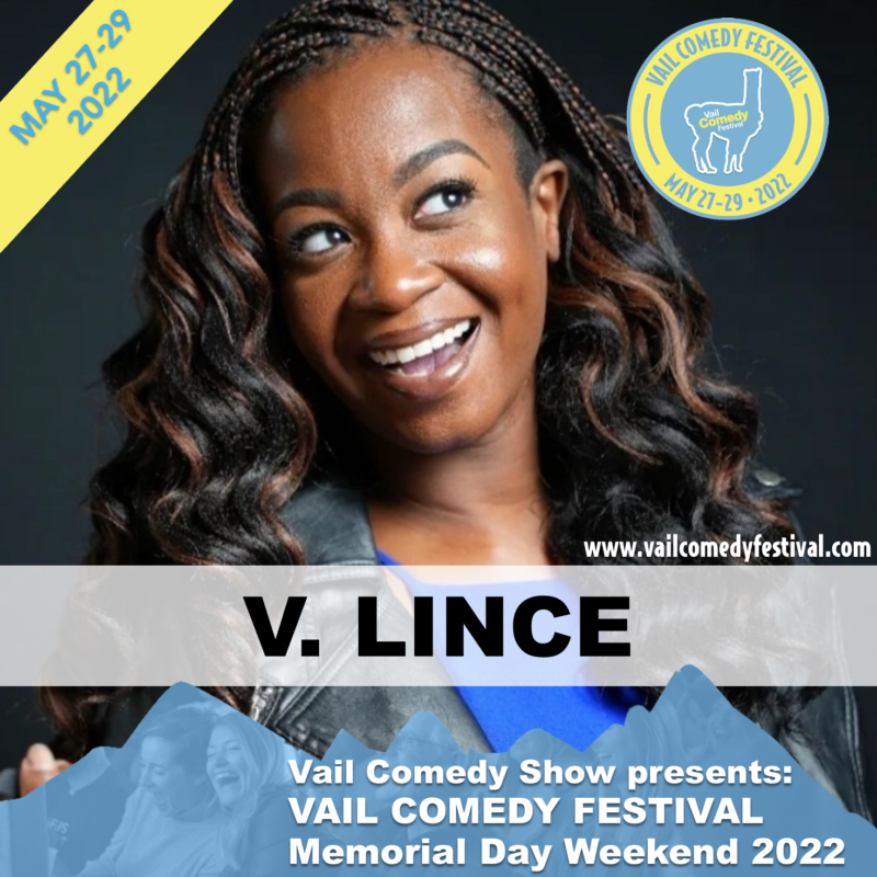 vailcomedyfest's tweet photo. Congrats to our selected comedian V. Lince! Come get your laughs May 27-29 in Vail, CO. Get passes at https://t.co/u0qK5WECDp @v_linsanity @vLince https://t.co/e2aGlyUDB1