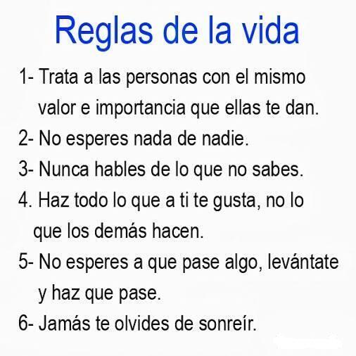 AquiLoLei's tweet photo. Reglas de la vida. https://t.co/jESffMFIT4