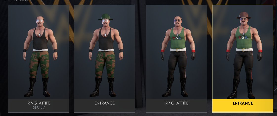 DanDopest's tweet photo. I present GI Joes very own Sgt. Slaughter. @_SgtSlaughter #gijoe #gijoenation #wwe2k22 #customwrestler #Caw https://t.co/N8G5sfJF6M