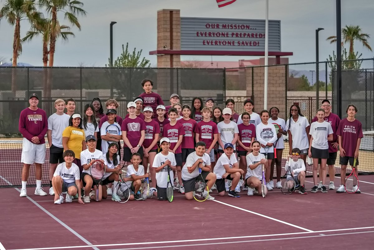 Crusader_Tennis's tweet photo. Girls A &amp; B Teams post 4-1 wins over Adelson. 
Boys A &amp; B Teams notch 4-1 victories over Lions. 
What a great day of tennis and what a great way to start things off at our ON CAMPUS facility, the Peccole-Shuirman Tennis Complex.
Thanks to Big Shott Photography for the great pics. https://t.co/jDD184WwzI