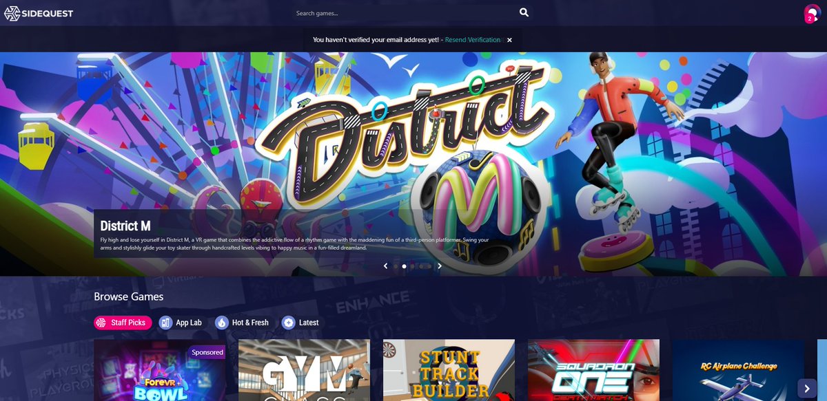 ashwin | autovrse x tempo travelers (@ashwinjaishankr) on Twitter photo Thanks for featuring @districtmVR on the homepage banner <a href="/SideQuestVR/">SideQuest 🎊 🎉</a>!
It looks so pretty 🥲
#OculusQuest2 #vr Thanks for featuring @districtmVR on the homepage banner <a href="/SideQuestVR/">SideQuest 🎊 🎉</a>!
It looks so pretty 🥲
#OculusQuest2 #vr