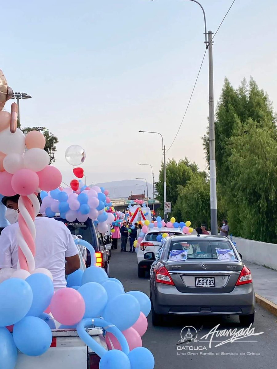 #TBT El Movimiento Avanzada Católica, presente en el Corso Rodante 🥳💙✨
#PerúEsProvida