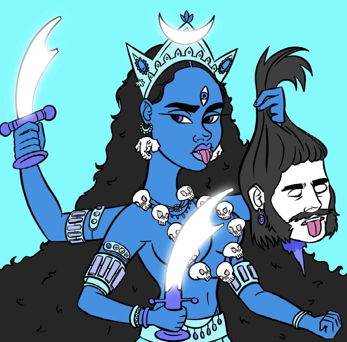 NFTbud's tweet photo. So pumped for the new @cryptostacys @HunnysNFT #NFTdrop ! Kali is a total badass and an amazing addition to my #NFTCollection! #WomenInNFTs #nfts #NFTCommuntiy #hunny https://t.co/oBXlZew7b8