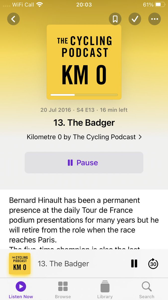 yniwl's tweet photo. Incredibly sad news  yesterday that Richard Moore from @cycling_podcast has passed away, a track from Y Niwl was played on the Kilometre0 episode that Richard made about Bernard Hinault “The Badger”  a massive loss https://t.co/b0wAk0wOvH