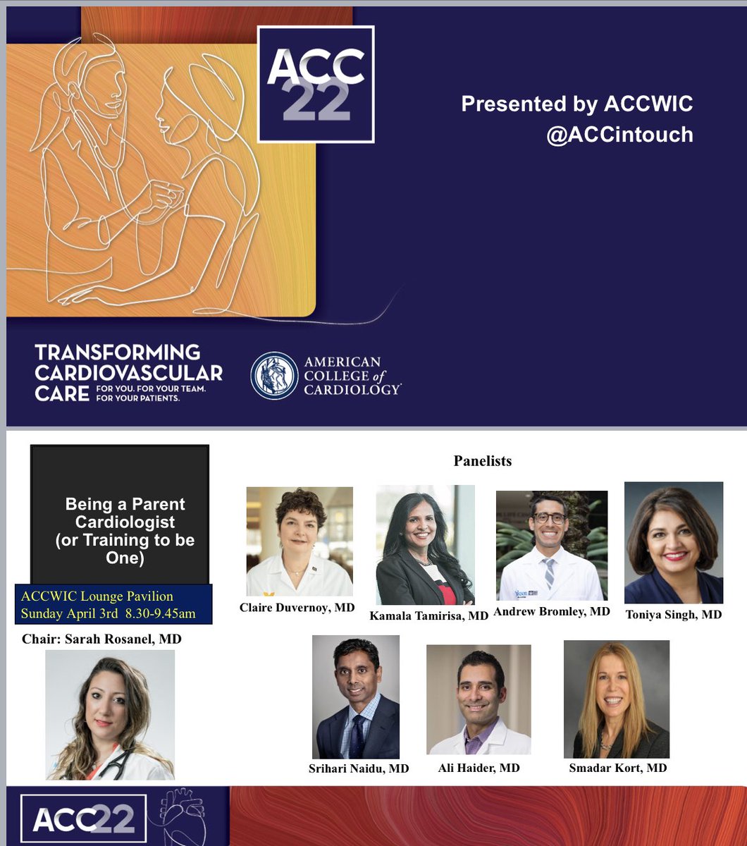 Being a Parent Cardiologist! For those interested to hear about the fine juggling act of parenthood and having a demanding career: please come on Sunday to our session! #ACC22 #ACCWIC @ACCinTouch