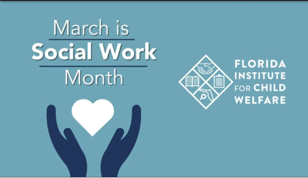 To celebrate social workers this month, the Institute featured Nattania Bernard, a Senior Child Protective Investigator with DCF, Kissimmee on our YouTube page @ Florida Institute for Child Welfare.

#SocialWorkMonth2022 
#TheTimeIsRightForSocialWork 
#Weloveoursocialworkers