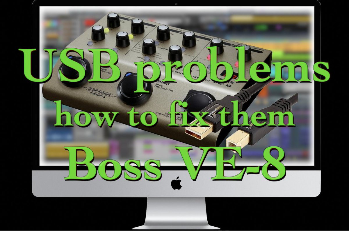 USB PROBLEMS AND HOW TO FIX THEM - Boss VE-8 youtu.be/SvtpAdDd6zo via @YouTube