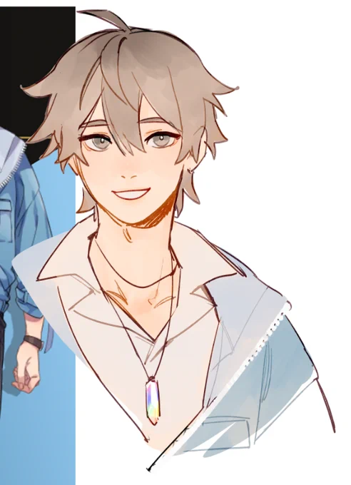 Not Blade but I doodled(?) my NU fav character Eiden~ 
Don't ask me why it's him I don't even know :v 