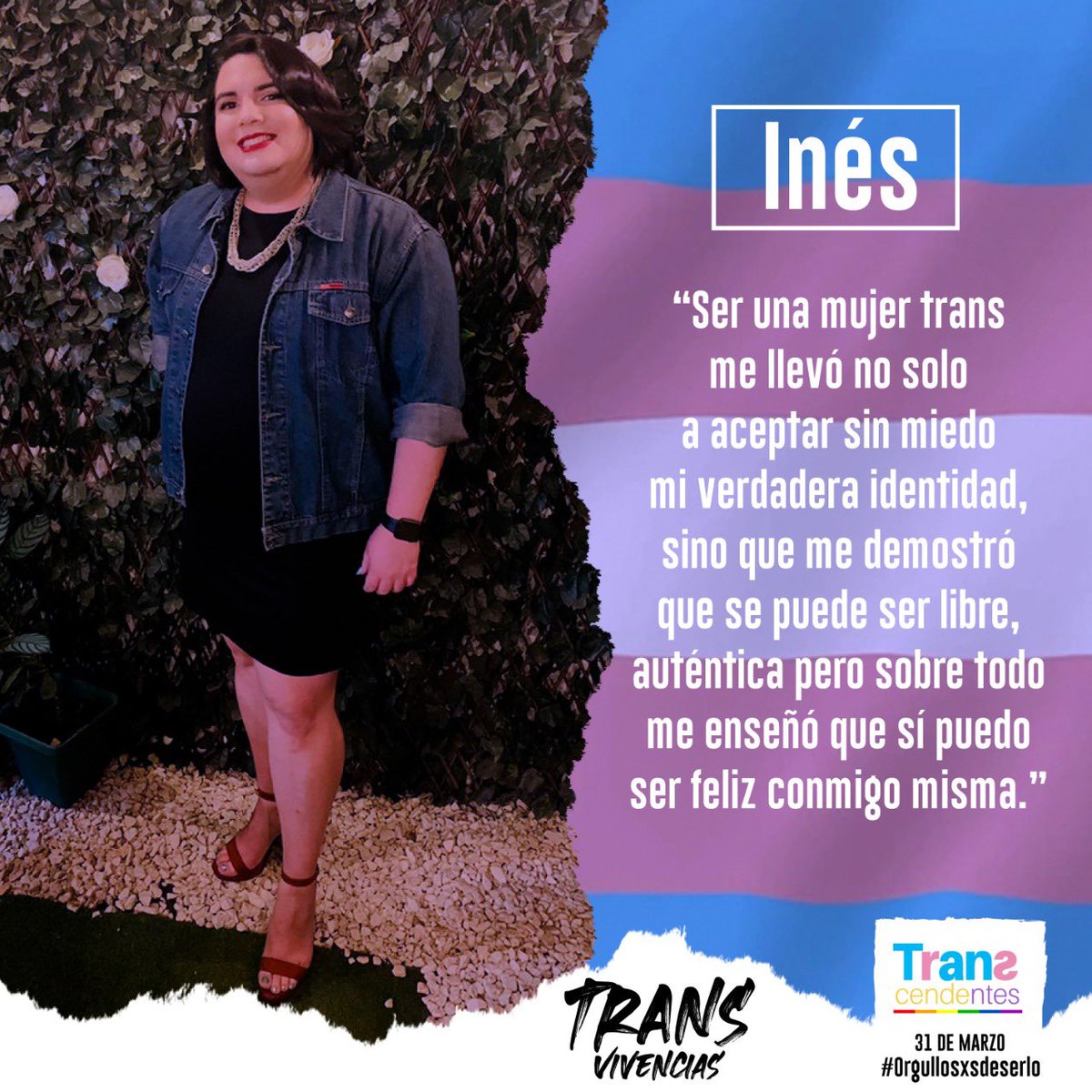 Inés es una mujer Trans que forma parte de nuestro Colective Transcendentes y nos cuenta que es para ella ser una mujer trans. #TransVivencias #MujeresTrans #DiaDeLaVisibilidadTrans
