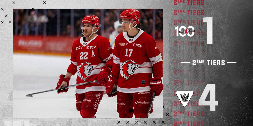 lausannehc's tweet photo. Le match accélère durant ce deuxième tiers et les Lions rentrent aux vestiaires avec trois buts de retard.
Le troisième tiers sera décisif pour nos joueurs !
Lausanne HC 1⃣-4⃣ HCFG
#ActeIV 🦁⚡️🐉 https://t.co/YiTTxyhp30