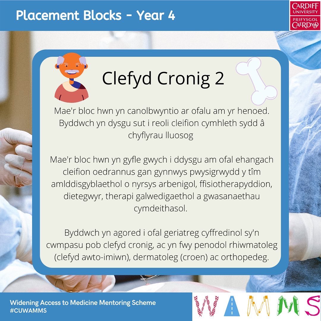 CU_WAMMS's tweet photo. This is the the final block of year 4 where you continue to build your medical knowledge of the most common conditions. It’s also a great chance to see clinic based specialities such as dermatology and rheumatology.
#Cardiffuni #wideningparticipation #uni #medicine #cuwamms https://t.co/obYtawKguF