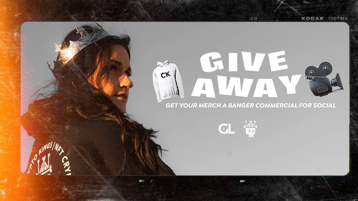 gridlockmediaco's tweet photo. Picking 1 NFT project to do a merch commercial for 🎥

1. Like + RT
2. Tag 3 friends
3. Follow @gridlockmediaco &amp; @nftcryptokings 

Winner announced in 24 hours 🥳 https://t.co/eIy2WaITmq