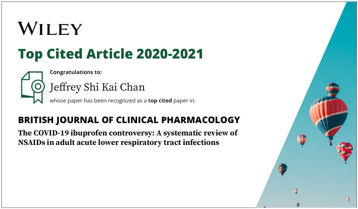 Jeffrey Chan, MBChB MPH FESC (@jeffreychansky) on Twitter photo Got this today from <a href="/BritJClinPharm/">British Journal of Clinical Pharmacology (BJCP)</a>. Congrats to team and had fun writing this paper as second author with <a href="/RickyVaja/">Ricky Vaja</a> leading! <a href="/HarkyAmer/">🫀 The Harky,MBChB, MRCS, PGCert, MSc, FRCS (C-Th)</a> #COVID #systematicreview Got this today from <a href="/BritJClinPharm/">British Journal of Clinical Pharmacology (BJCP)</a>. Congrats to team and had fun writing this paper as second author with <a href="/RickyVaja/">Ricky Vaja</a> leading! <a href="/HarkyAmer/">🫀 The Harky,MBChB, MRCS, PGCert, MSc, FRCS (C-Th)</a> #COVID #systematicreview