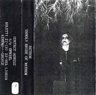 BlackMetalWar1's tweet photo. 𝗕𝗘𝗧𝗛𝗢𝗥
Greece 🇬🇷
(Athens, Attica)
1993
Demo /Unholy Bride of Mayhem (1995)
Independiente
Black Metal
Lyrical themes:Darkness, Blasphemy
#GreeceBlackMetal #Bethor #BlackMetal

▶️👇
https://t.co/vaZEsO8RMN https://t.co/DBpzEVYtVi
