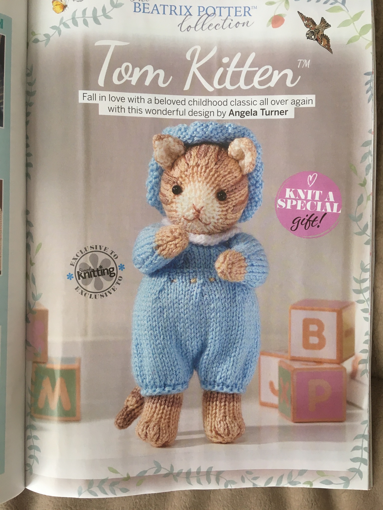 Vtg Timeless Minis Craft Kit How to Knit Book Knitting Yarn Dollhouse Miniature 
