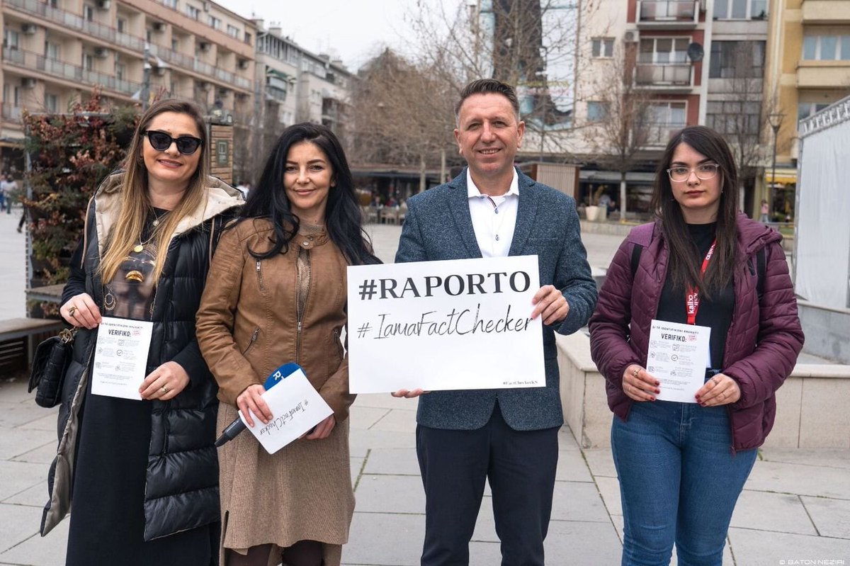 Sepse #IamaFactchecker me qellim rritjen e mendimit kritik, verifikimin e lajmeve dhe raportimin e tyre!
#Raporto #fakenews në #FactCheckerKS