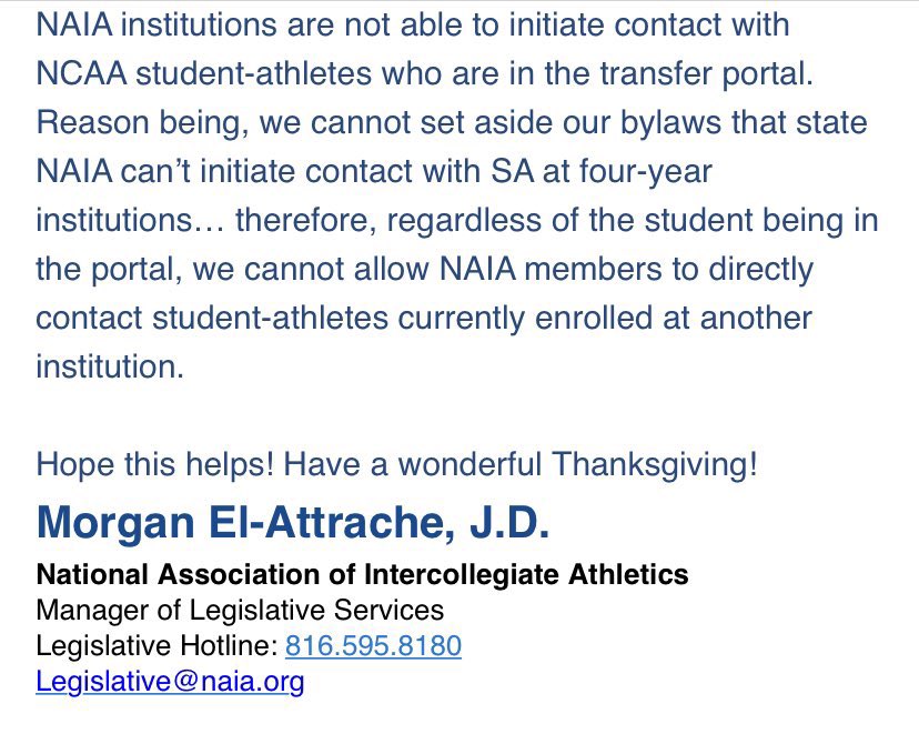 DWTigerFB's tweet photo. 2022 HS Grads &amp; Transfers still looking for a home BE PROACTIVE!

Most schools are focusing on their current team &amp; the ‘23 class

Teams are in spring ball &amp; Jr Visit mode. Spots are open, but be aware of the situation. 

FYI by rule, NAIA coaches can’t contact kids in the portal https://t.co/O4IydS1EGw
