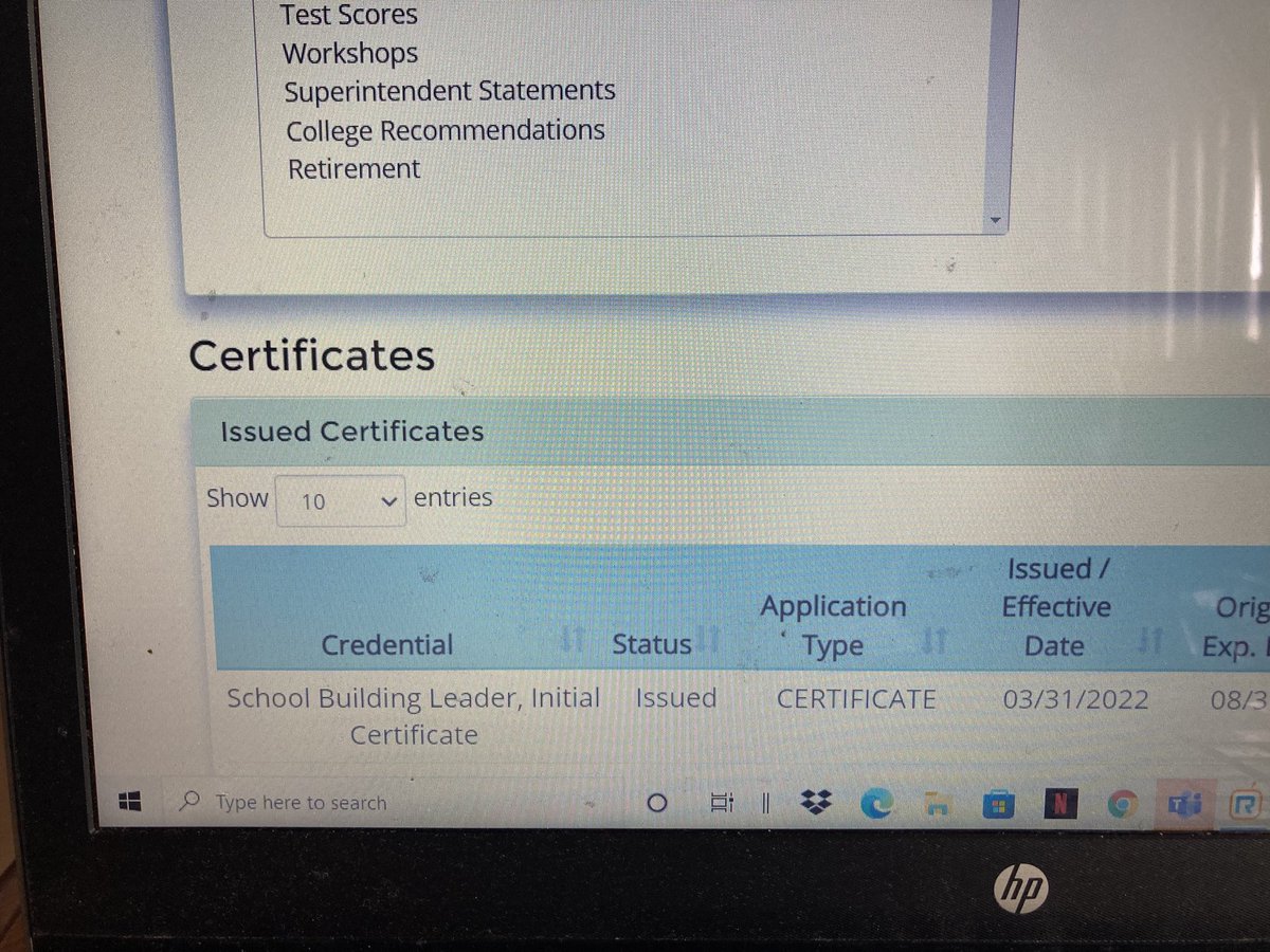 This was a special one for me and the notification made my day! Shout out to my biggest cheerleaders/mentors on this journey!  ⁦⁦<a href="/dmartinson13/">Danielle Martinson</a>⁩ ⁦<a href="/eileenbaronenyc/">Eileen Barone</a>⁩ ⁦@SIBOD31⁩ ⁦<a href="/KenZapata75/">Ken Zapata</a>⁩ ⁦<a href="/NYCTCP/">Teacher Leadership NYC Public Schools</a>⁩