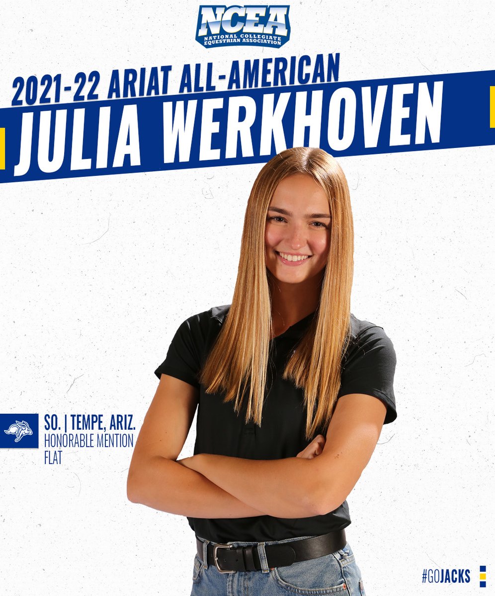 Earning honorable mention All-America recognition from <a href="/NCEA_Equestrian/">NCEA</a> is Julia Werkhoven
#GoJacks
📰 bit.ly/36HPHwQ