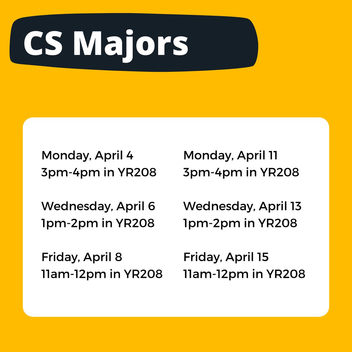 TU_CIS's tweet image. The CIS Advising Hub will be hosting multiple Degree Plan Workshops over the next two weeks! Students will have the opportunity to meet with a Student Advisor from their major to go over the degree completion plan process from start to finish. #tucis