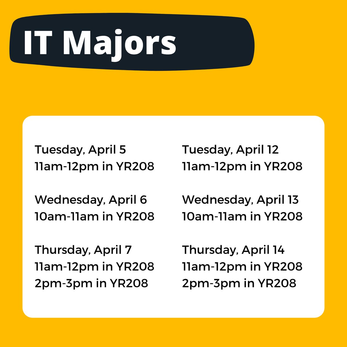 TU_CIS's tweet image. The CIS Advising Hub will be hosting multiple Degree Plan Workshops over the next two weeks! Students will have the opportunity to meet with a Student Advisor from their major to go over the degree completion plan process from start to finish. #tucis