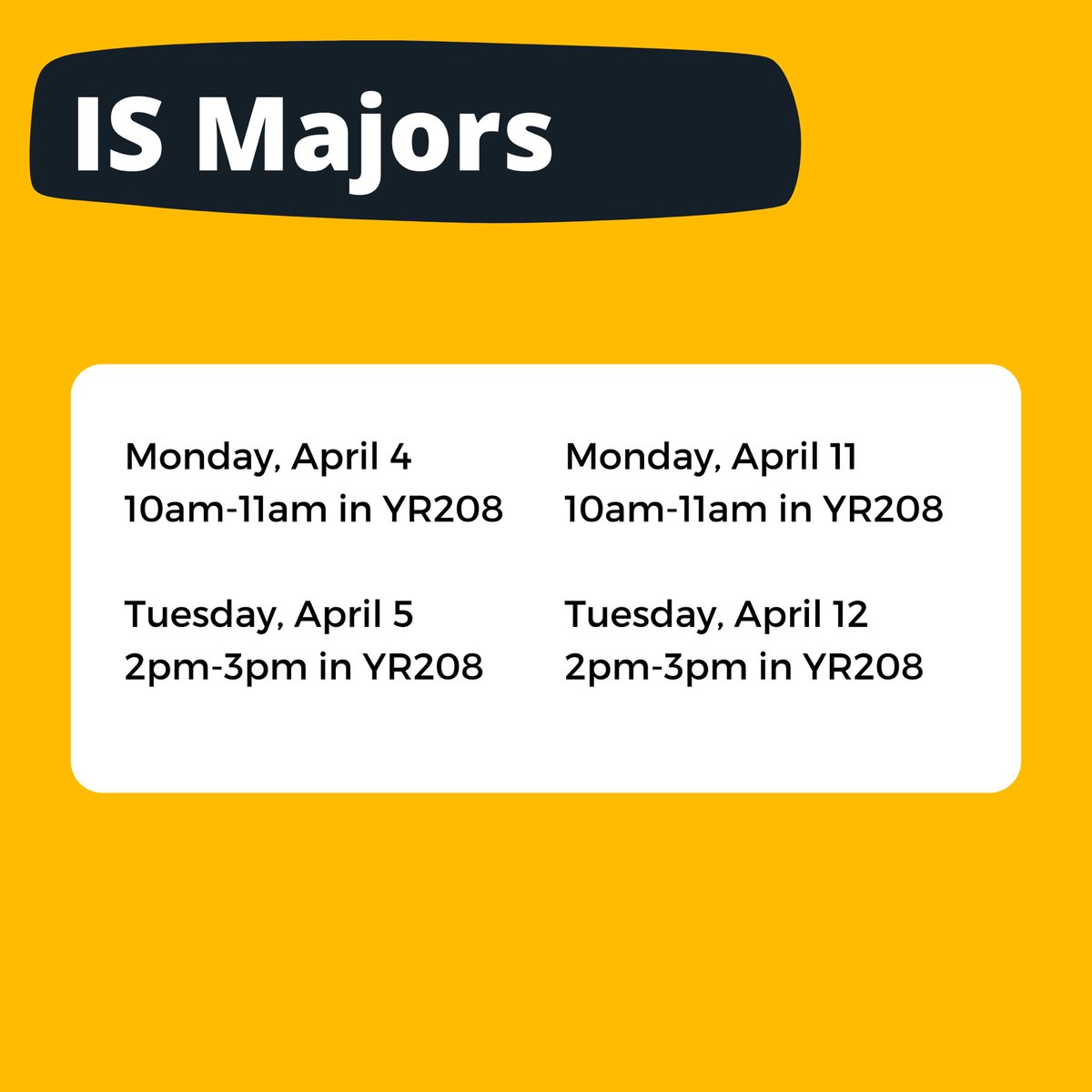 TU_CIS's tweet image. The CIS Advising Hub will be hosting multiple Degree Plan Workshops over the next two weeks! Students will have the opportunity to meet with a Student Advisor from their major to go over the degree completion plan process from start to finish. #tucis