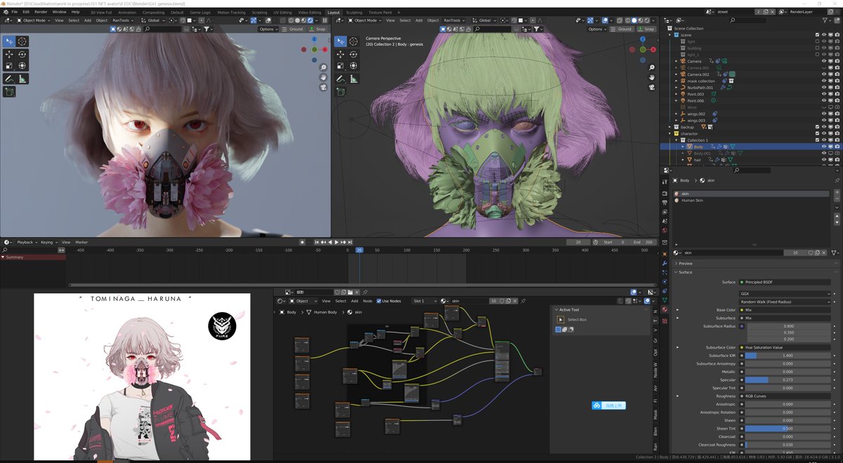 someidesign's tweet photo. Just back home from Family vacation XD , working on the face and hair ,some WIP XD.🤟
@GENESIS_SENSHI 
#someifanart https://t.co/TMdO8xAeO6