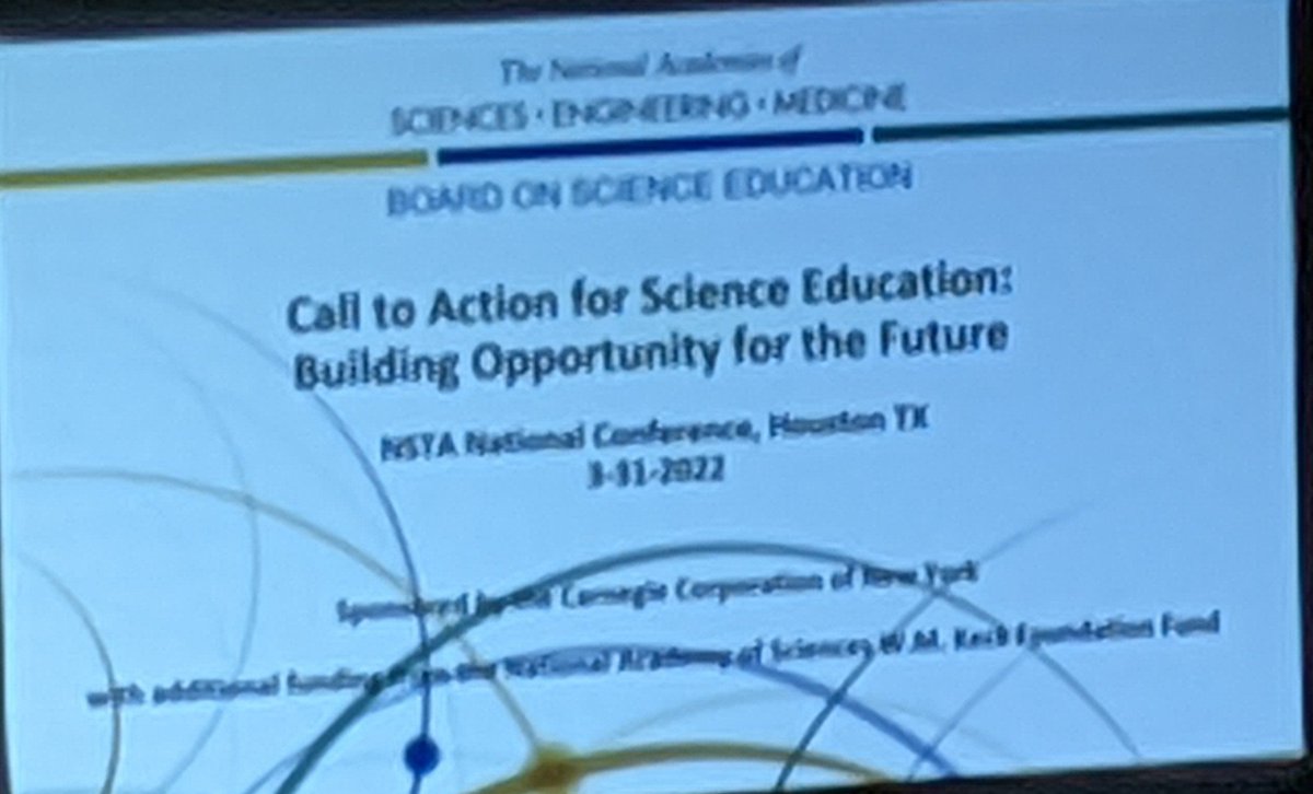 Looking forward to hearing the panel discuss the future of Science I'm Education #NSTA2022 #cmiacademics