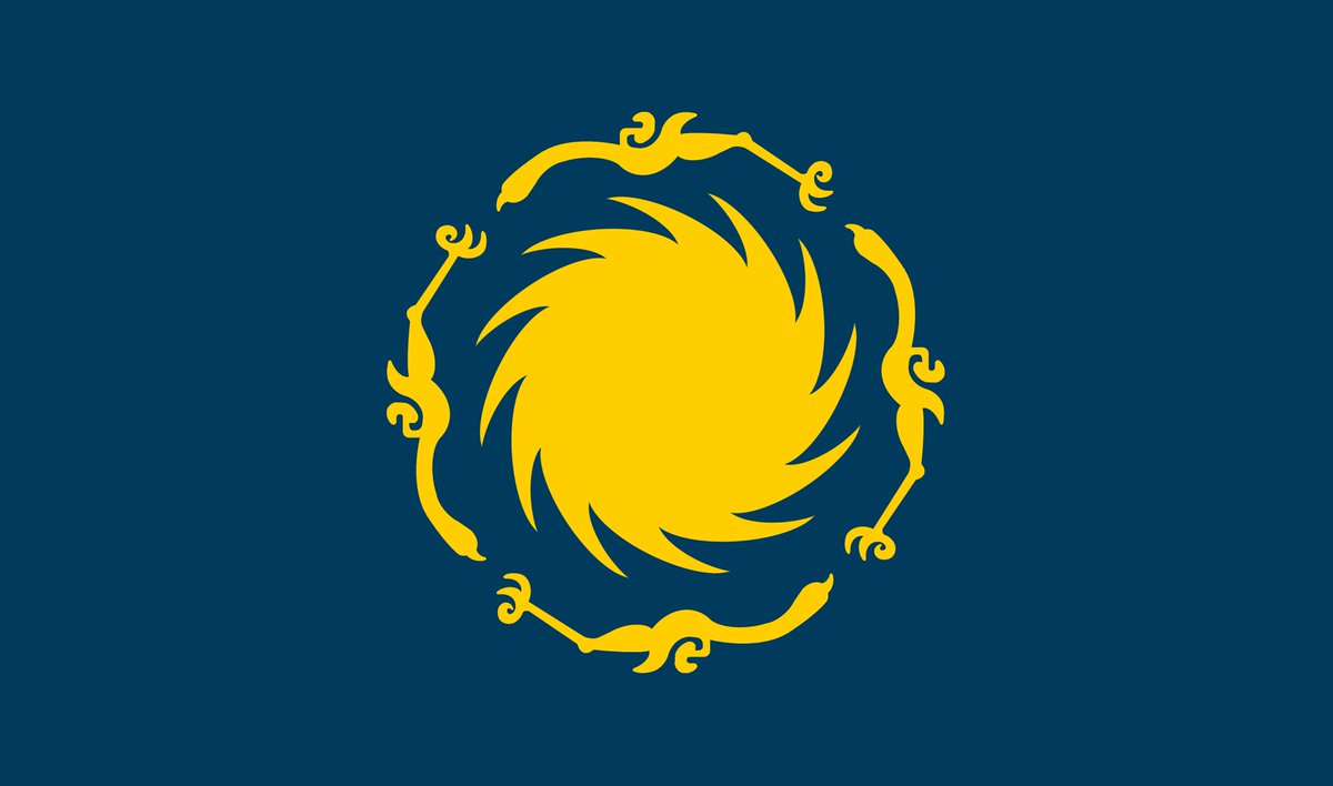 BasuriaFreedom's tweet photo. The flag of Basuria. The symbol represents the Golden Sun Bird, an ancient artifact from classical Basuria. You are more than welcome to print it out!
#BasurianFlag
#BasuriaIsNotLost
#巴蜀獨立
#巴蜀利亞國旗 https://t.co/ZZmeutAq6e