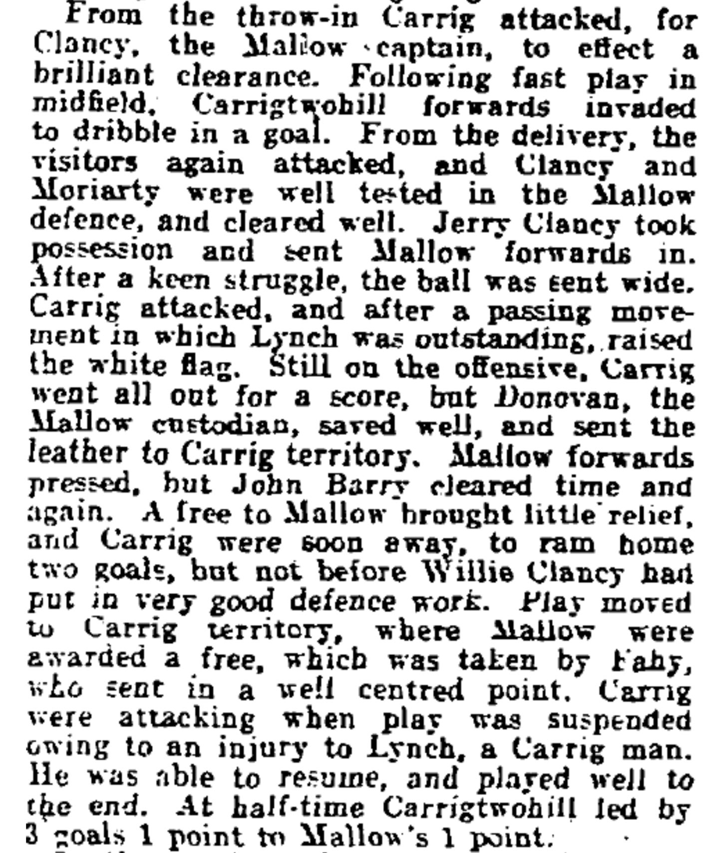 Cork Hurling History on Twitter "The days scoring began with goal for