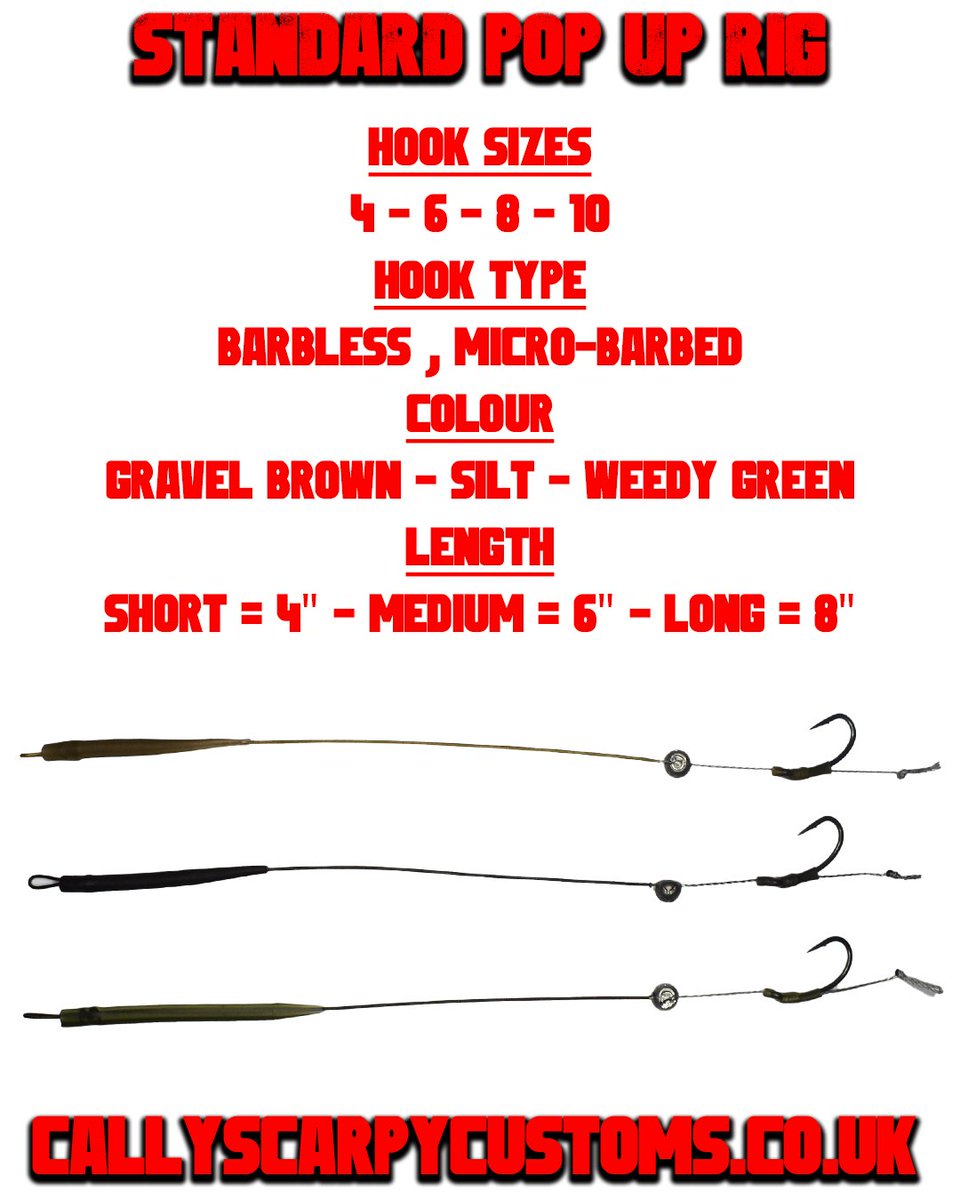 CarpinWithCally's tweet photo. 12 HOURS TO GO. Website has been tested and is all working great! Can't wait to have it up and running tomorrow! Last little preview. Some options available on our standard range! #standardpopuprig #standardhairrig #carpfishing #carpfishinguk #carp #carprig #carprigs https://t.co/724l3jnqry