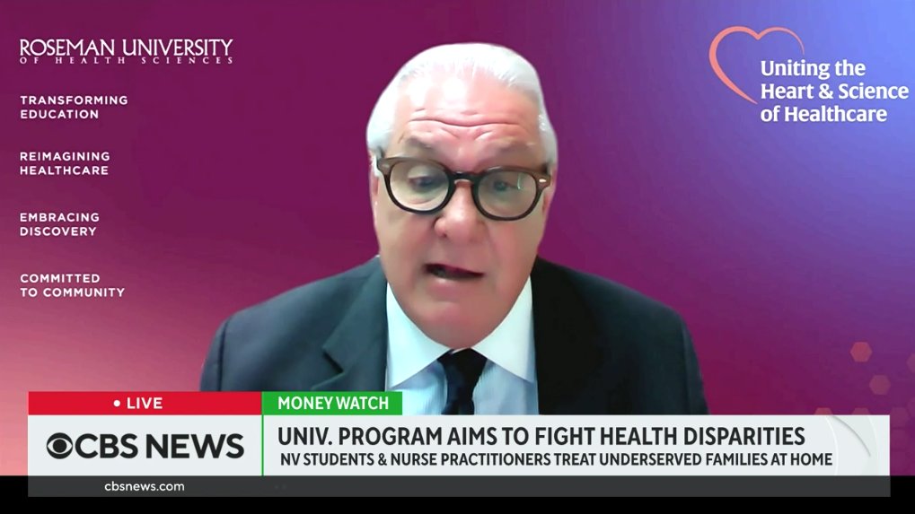 Today, Roseman University College of Medicine Dean Dr. Joe Greer joined CBS News live to talk about the launch of GENESIS and how it will benefit southern Nevada households and medical students. cbsnews.com/live/video/202…