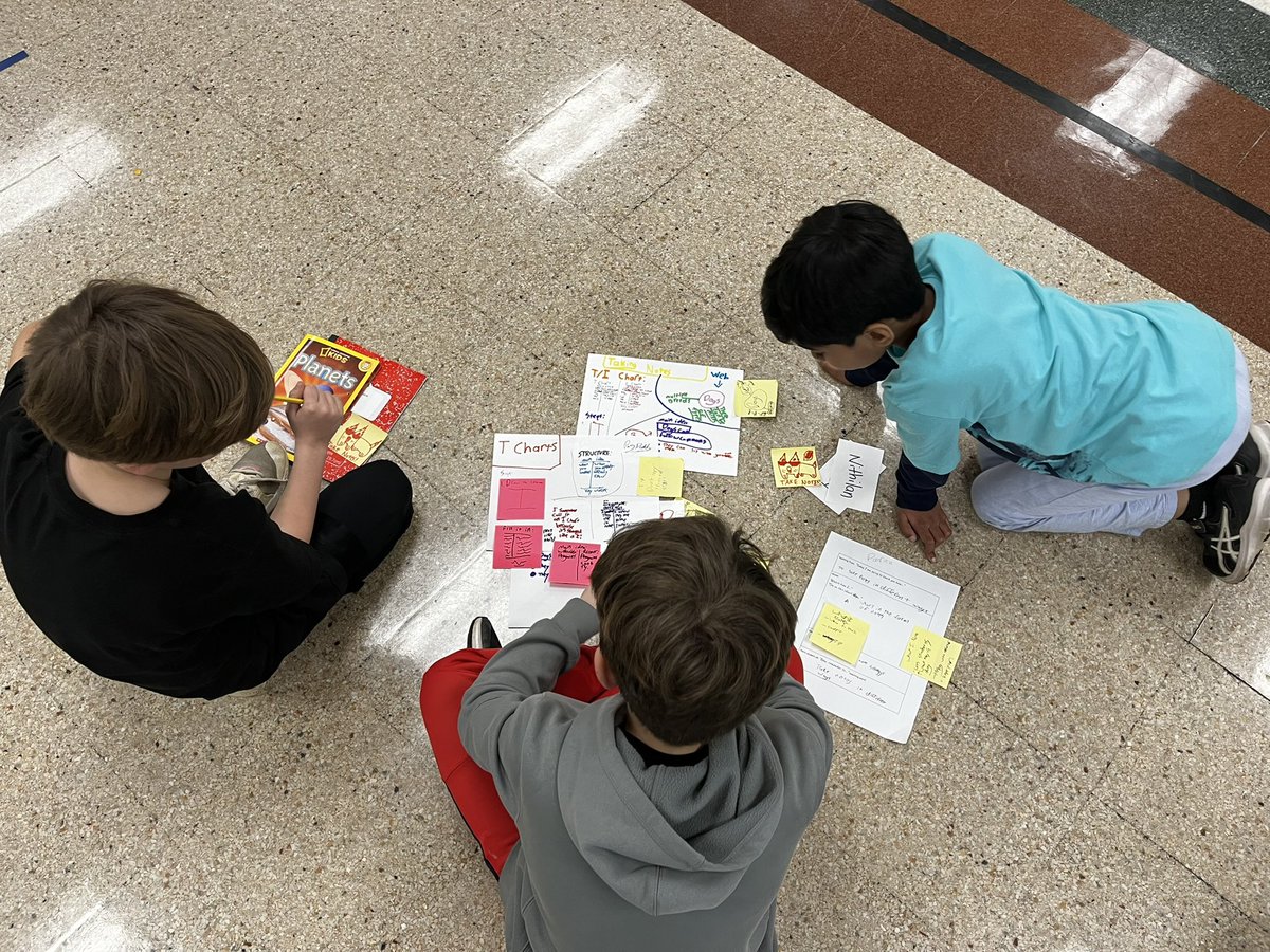 Highlight of the year! Thank you <a href="/MrsGoff2ndgrade/">Mary Goff</a> for inviting my students to teach small groups. My 3rd graders prepared lessons on nonfiction note-taking strategies and supported their 2nd grade students as they tried them out. My students were so proud! #WeAreChappaqua