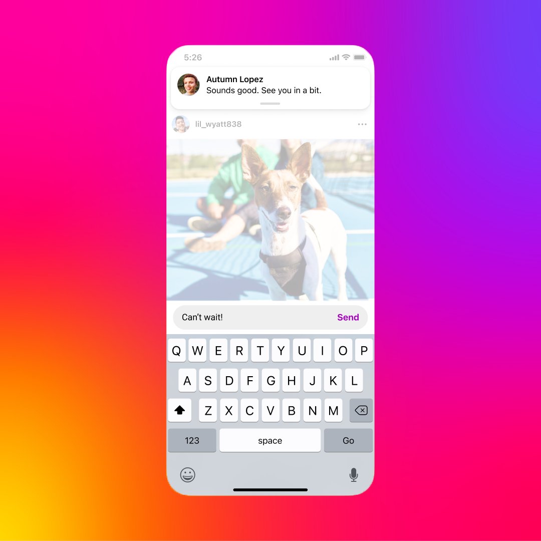 instagram's tweet photo. Get a DM while browsing? 📩

You can now reply to a new message without going to your inbox. https://t.co/DzpaO5AQsd